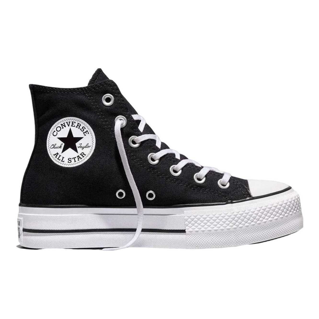 Chuck Taylor All Star High-Top Platform Sneaker (Women's, Black)