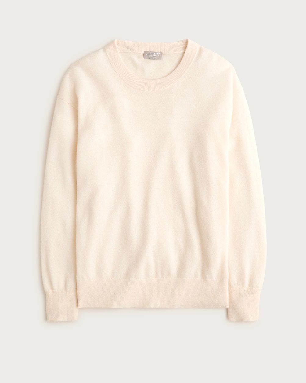 Cashmere Classic-Fit Crewneck Sweater (Heather Natural)