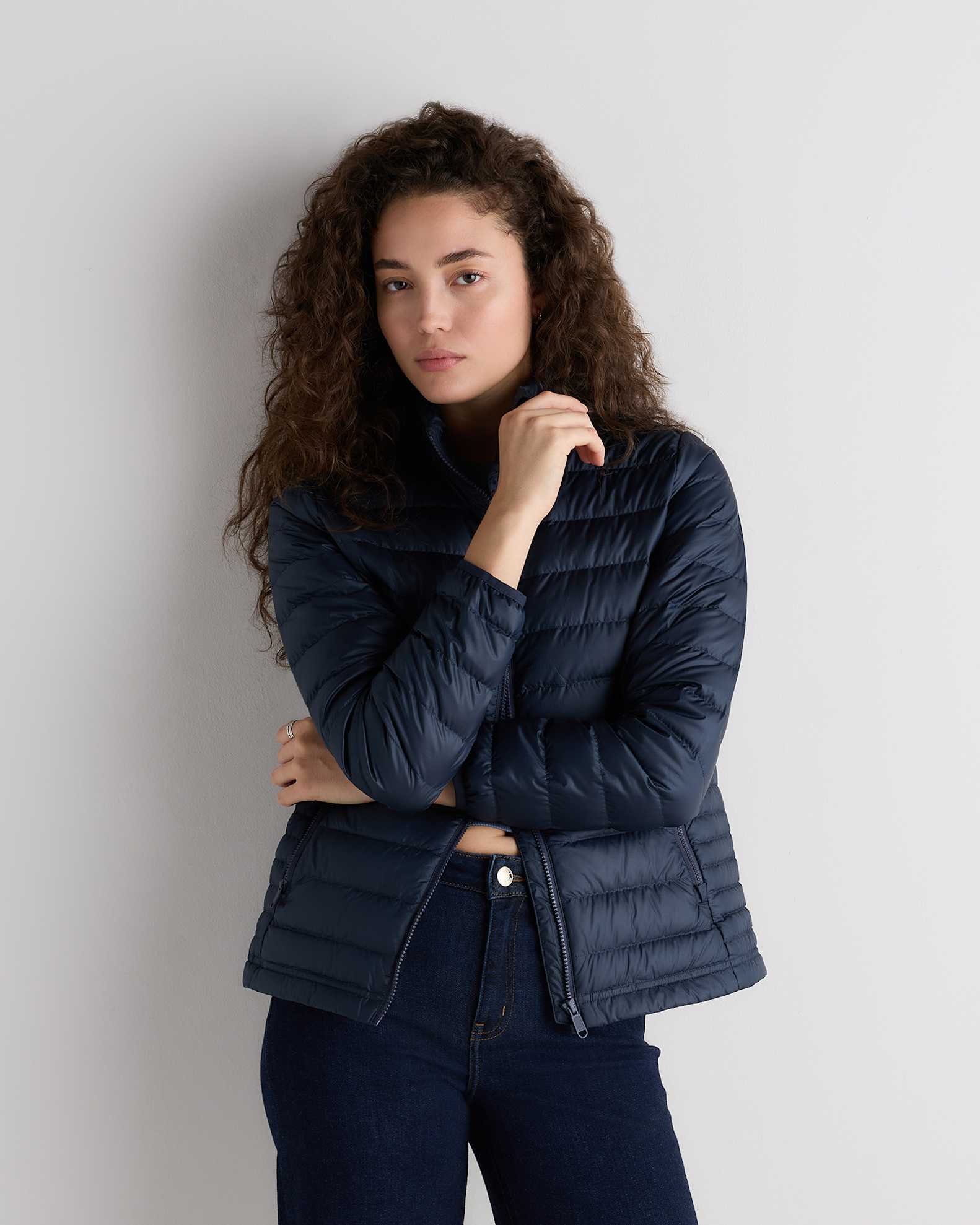 Lightweight Down Packable Puffer Jacket (Atlas Navy)