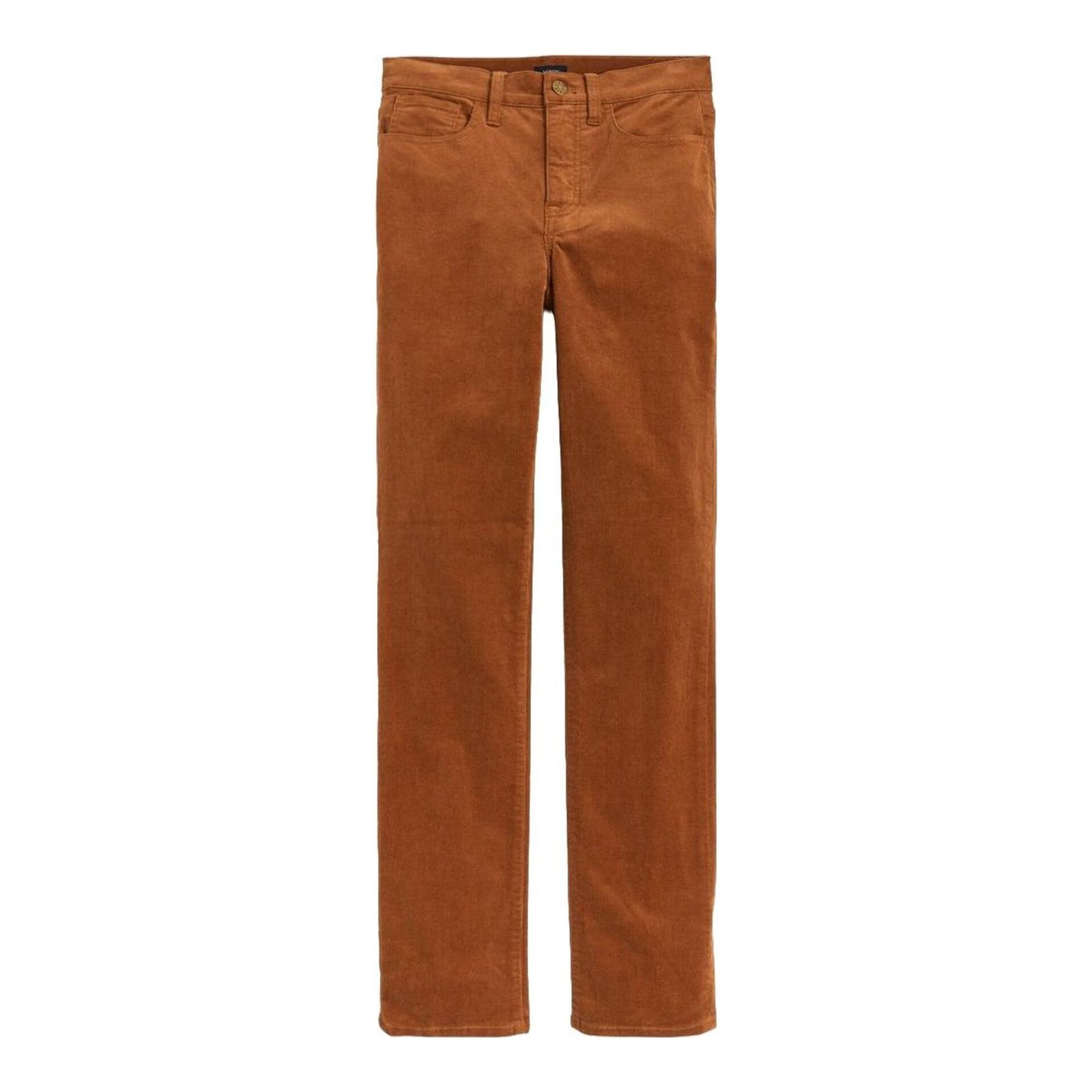 Corduroy Full-Length Essential Straight Pants (Vintage Brandy)