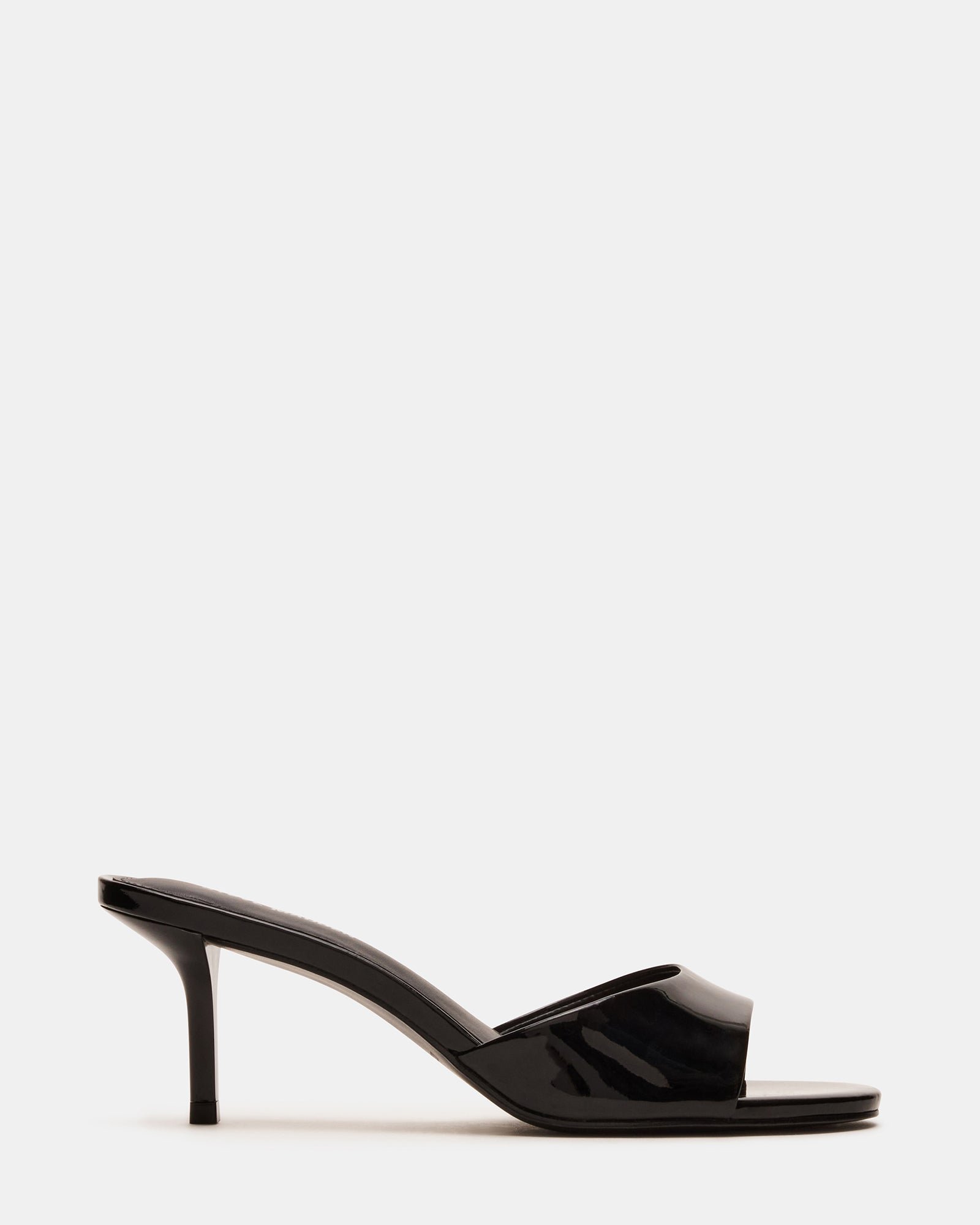 Kendrix Leather Heels (Black Leather Mule)