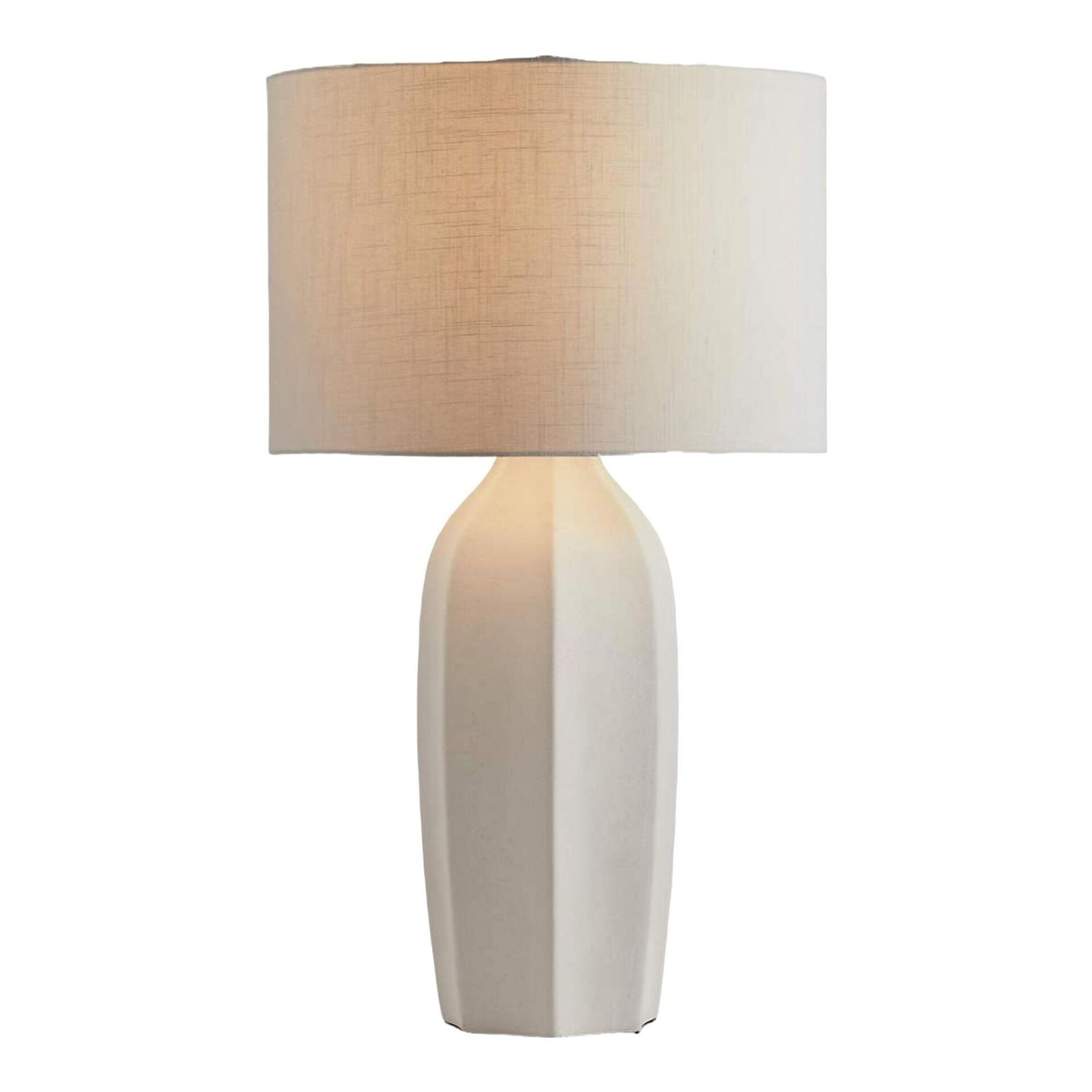 Amaryllis Large White Ceramic Table Lamp 29.5