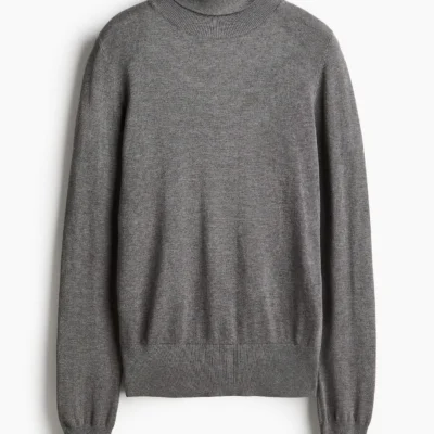 Turtleneck Sweater (Gray Melange)