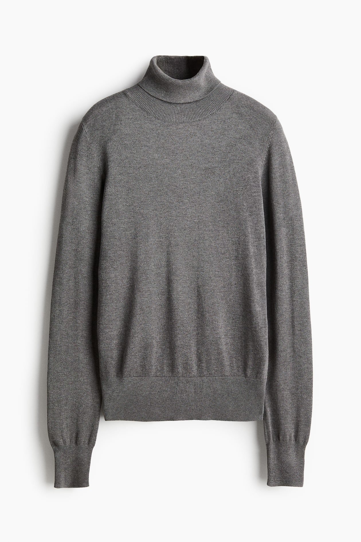 Turtleneck Sweater (Gray Melange)