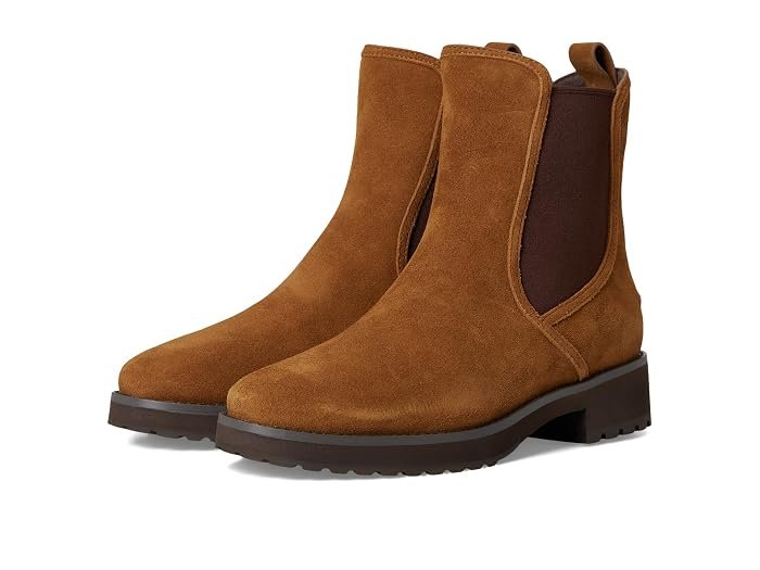 Lyndon Waterproof Chelsea Booties (Tobacco Suede Waterproof)