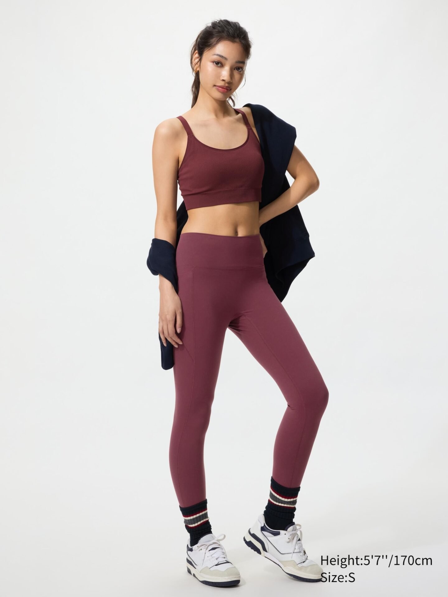 Ultra Stretch Active Leggings (Wine)