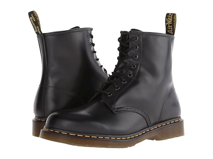 1460 Smooth Leather Lace Up Boots (Black Smooth)