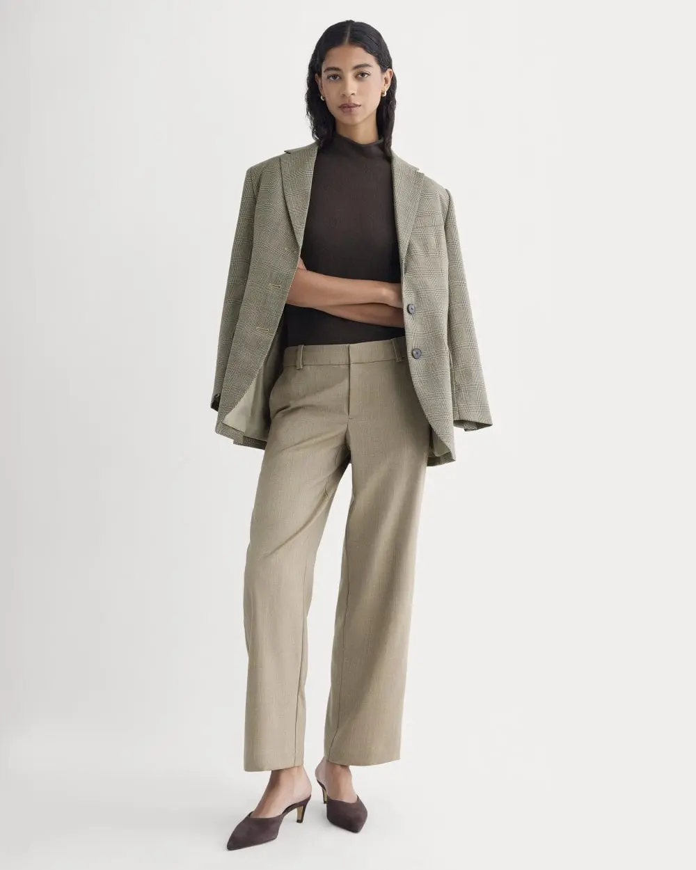 Straight-Leg Trouser in Tailor Twill (Light Taupe)