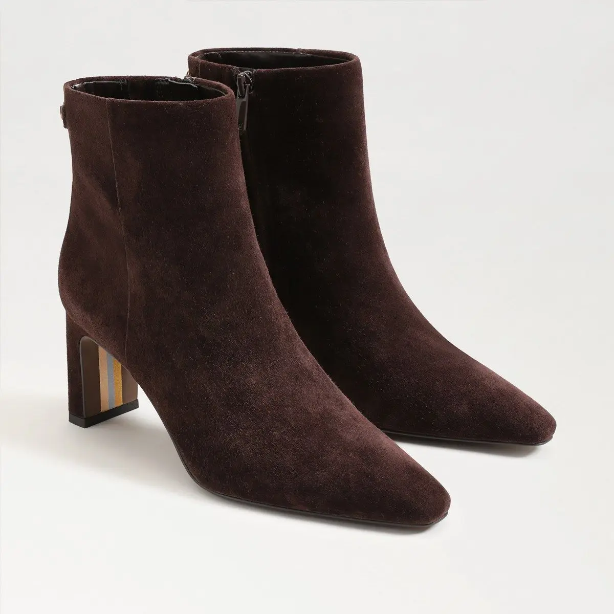 Saige Ankle Bootie (Cafe Noir Brown Suede)