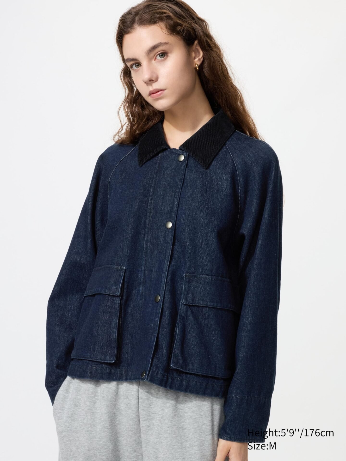 Barn Short Jacket | Denim (Navy)