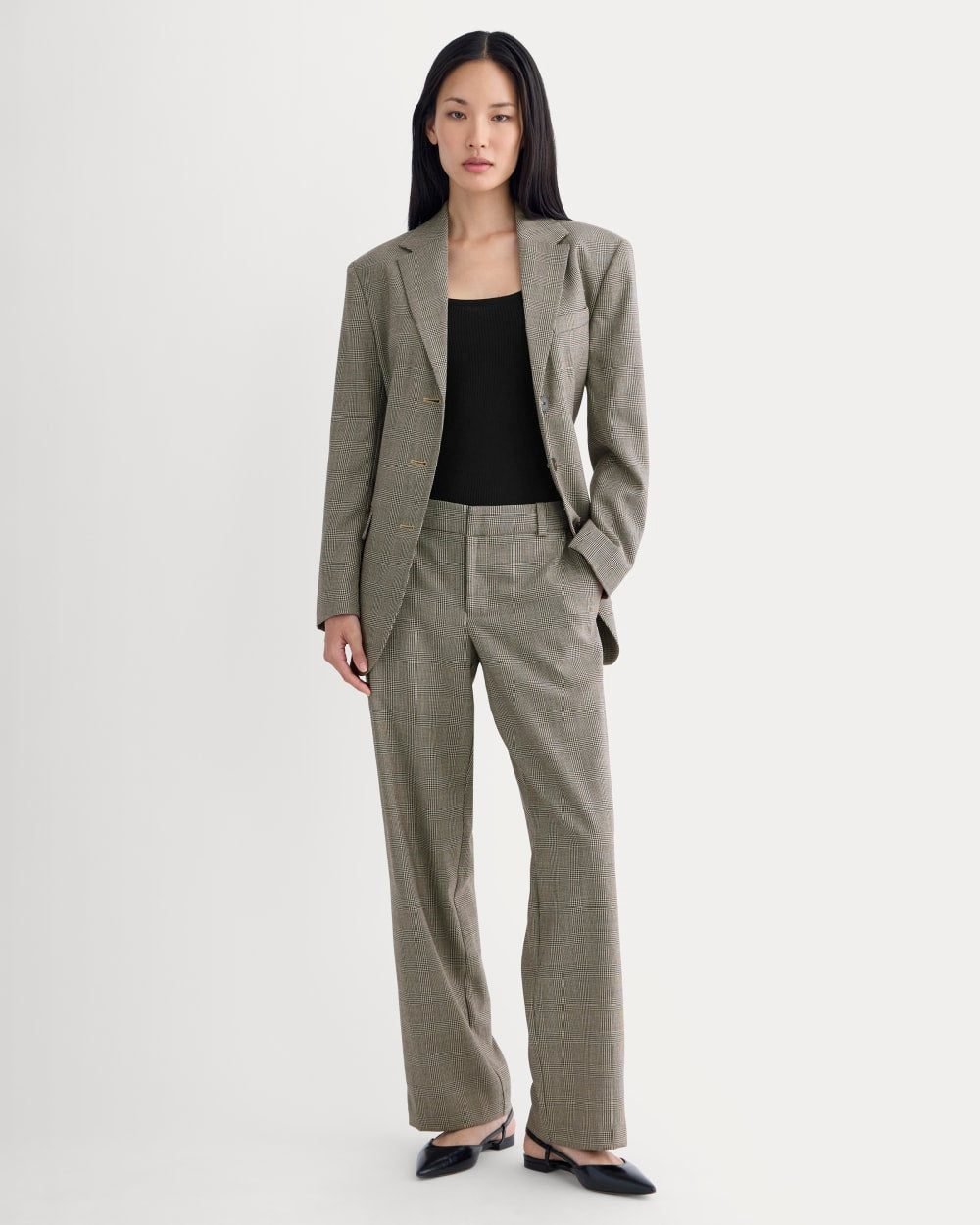 Straight-Leg Trouser in Tailor Twill (Khaki)