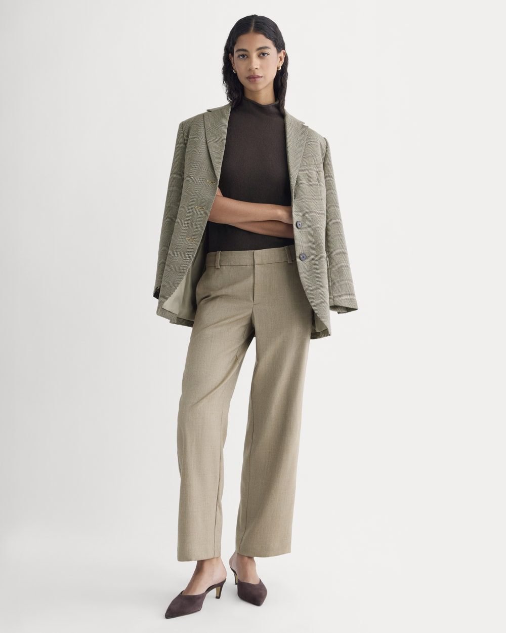 Straight-Leg Trouser in Tailor Twill (Light Taupe)