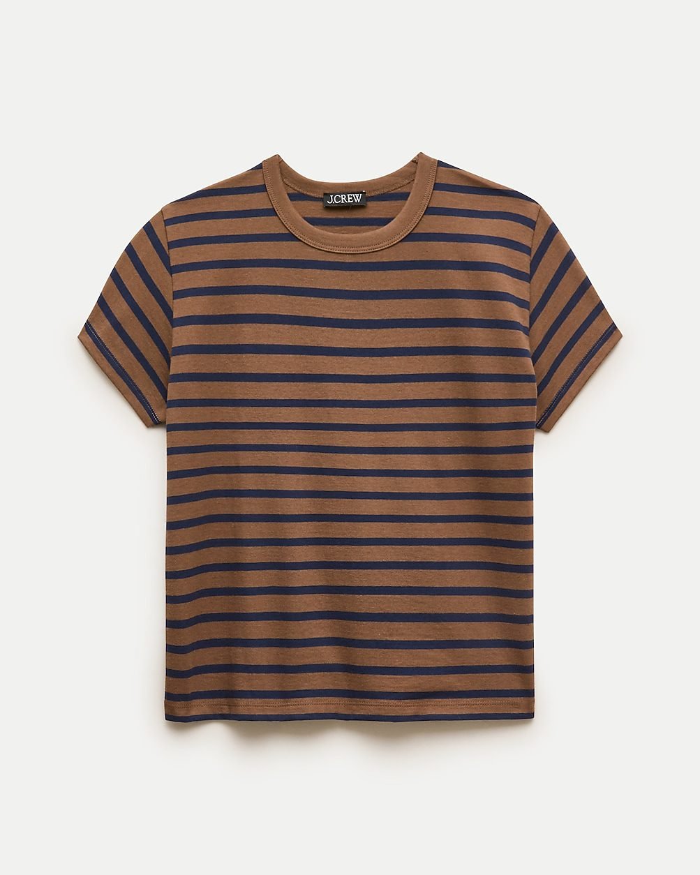 Boyfriend Jersey Classic-Fit T-Shirt in Stripe (Alegra Stripe Pepperco)