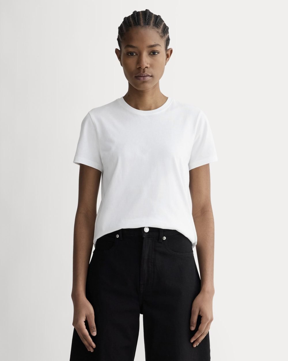 The Slim Crew in Essential Cotton (White)