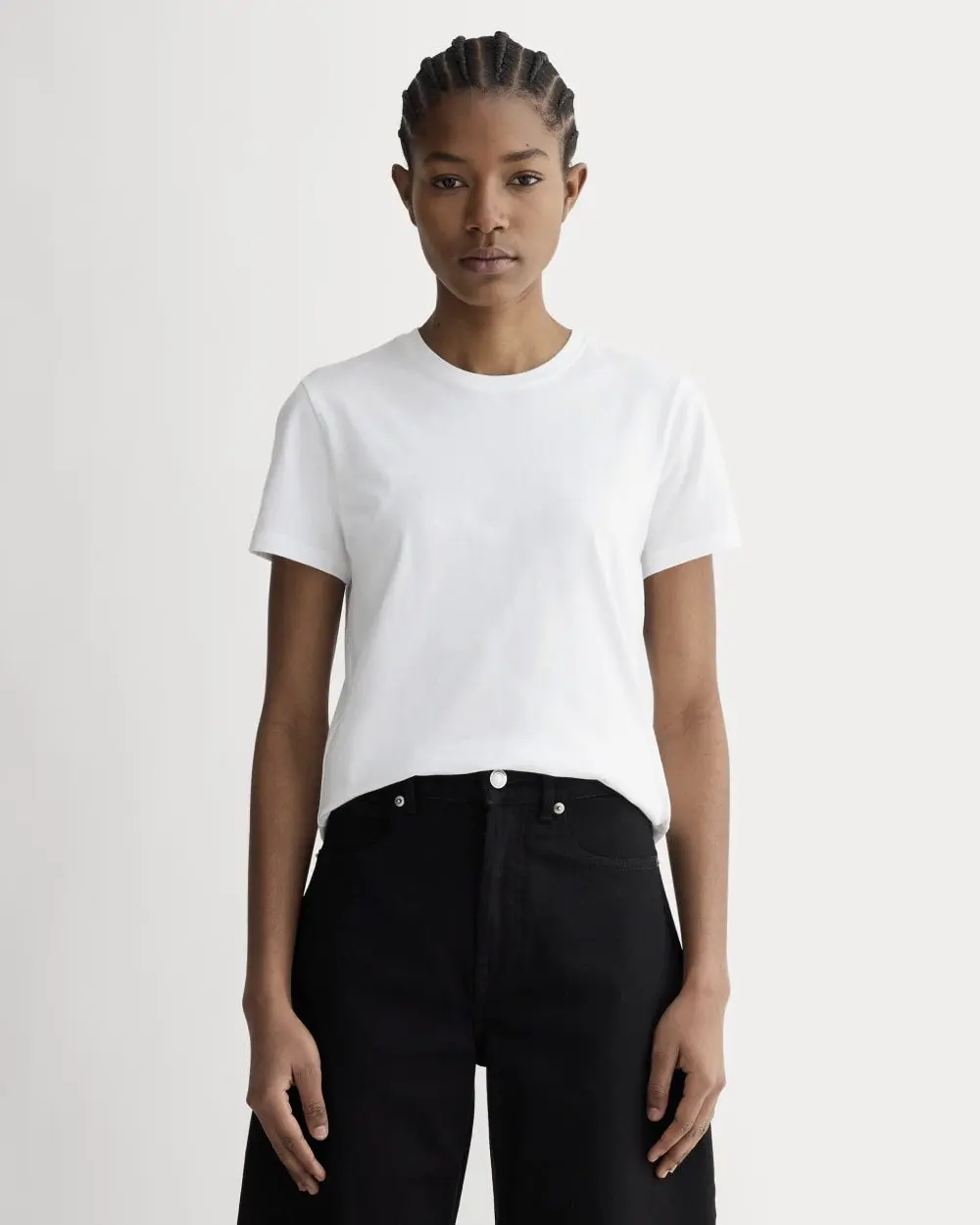 The Slim Crew in Essential Cotton (White)