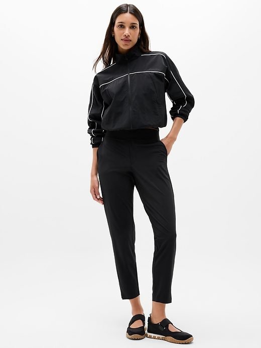 Brooklyn Mid Rise Ankle Pant (Black)