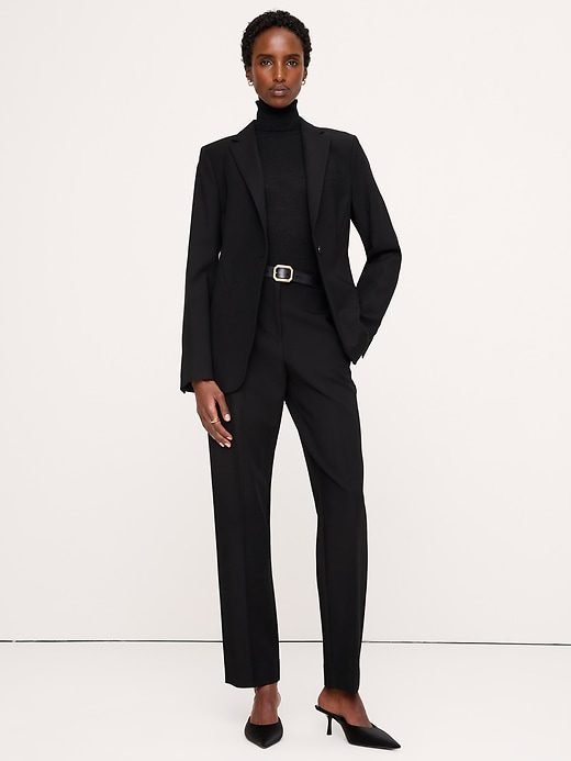 Ultra High-Rise Modern Slim City Stretch Ankle Pant (Black)