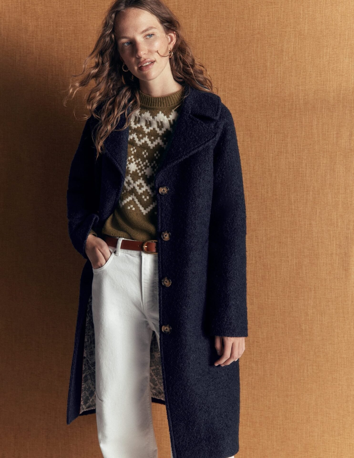Cotswold Wool Coat (Navy)
