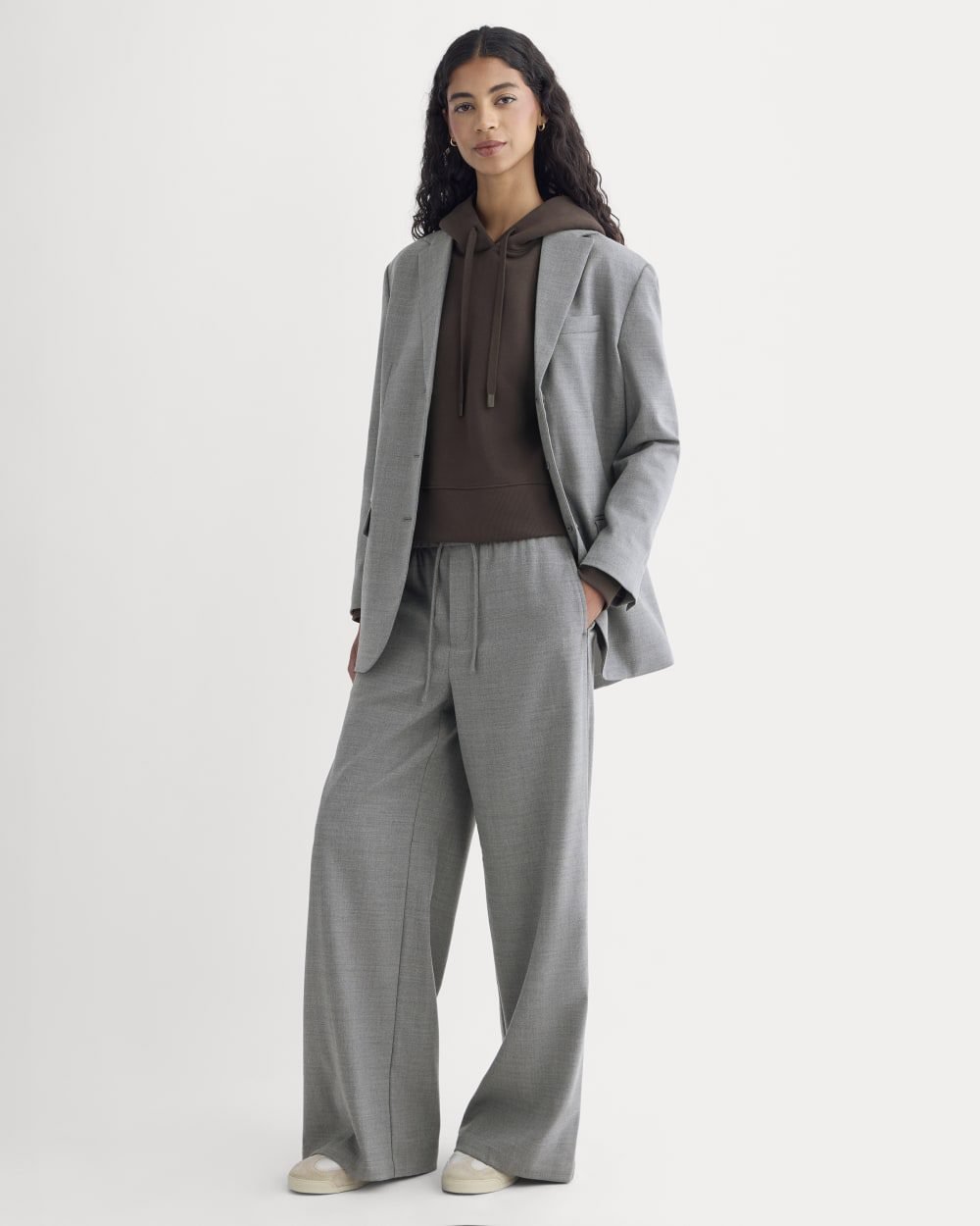 The Pull-On Trouser in Tailor Twill (Heather Graphite)
