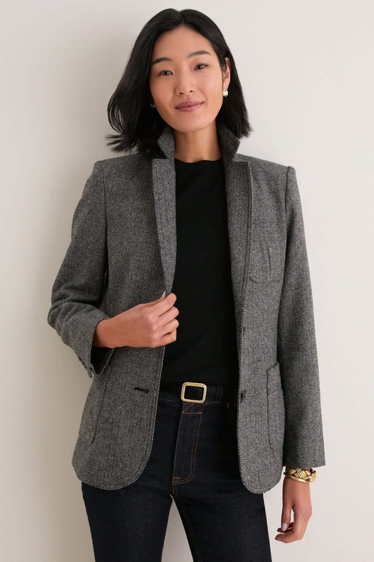 Heathered Cawley Blazer (Graphite)