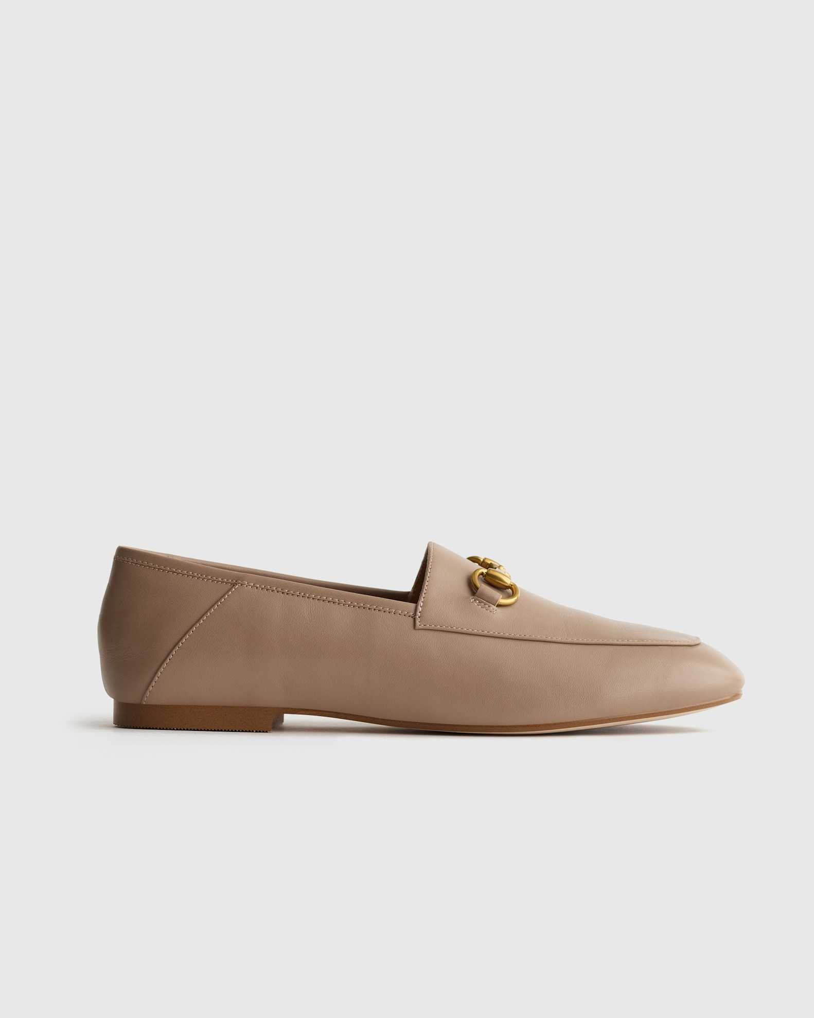 Italian Leather Horsebit Loafer (Soft Brown)