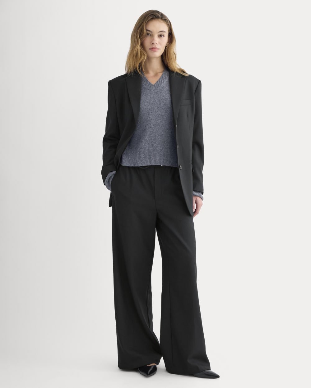 The Pull-On Trouser in Tailor Twill (Black)