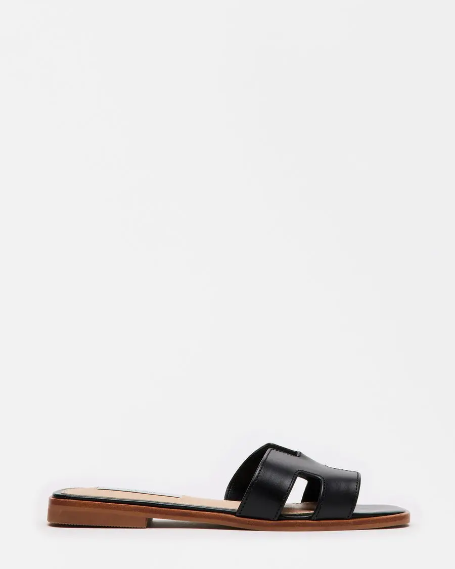 Hadyn Sandals (Black Leather)