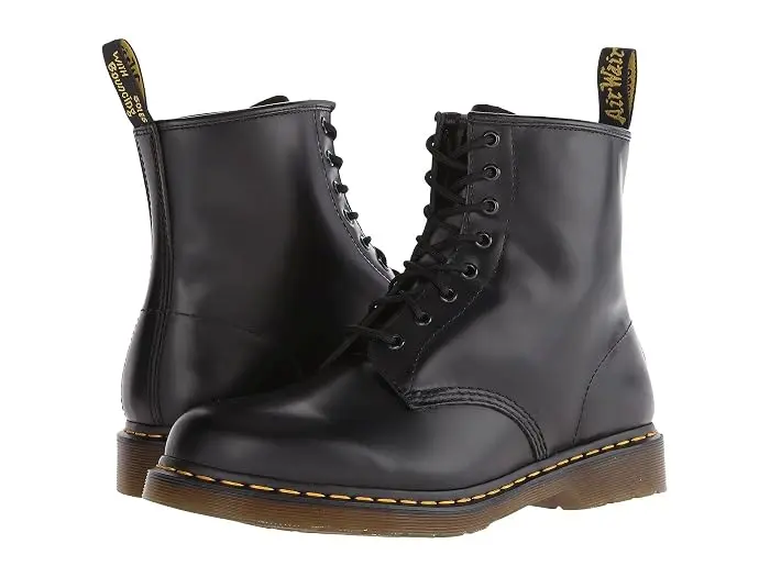 1460 Smooth Leather Lace Up Boots (Black Smooth)