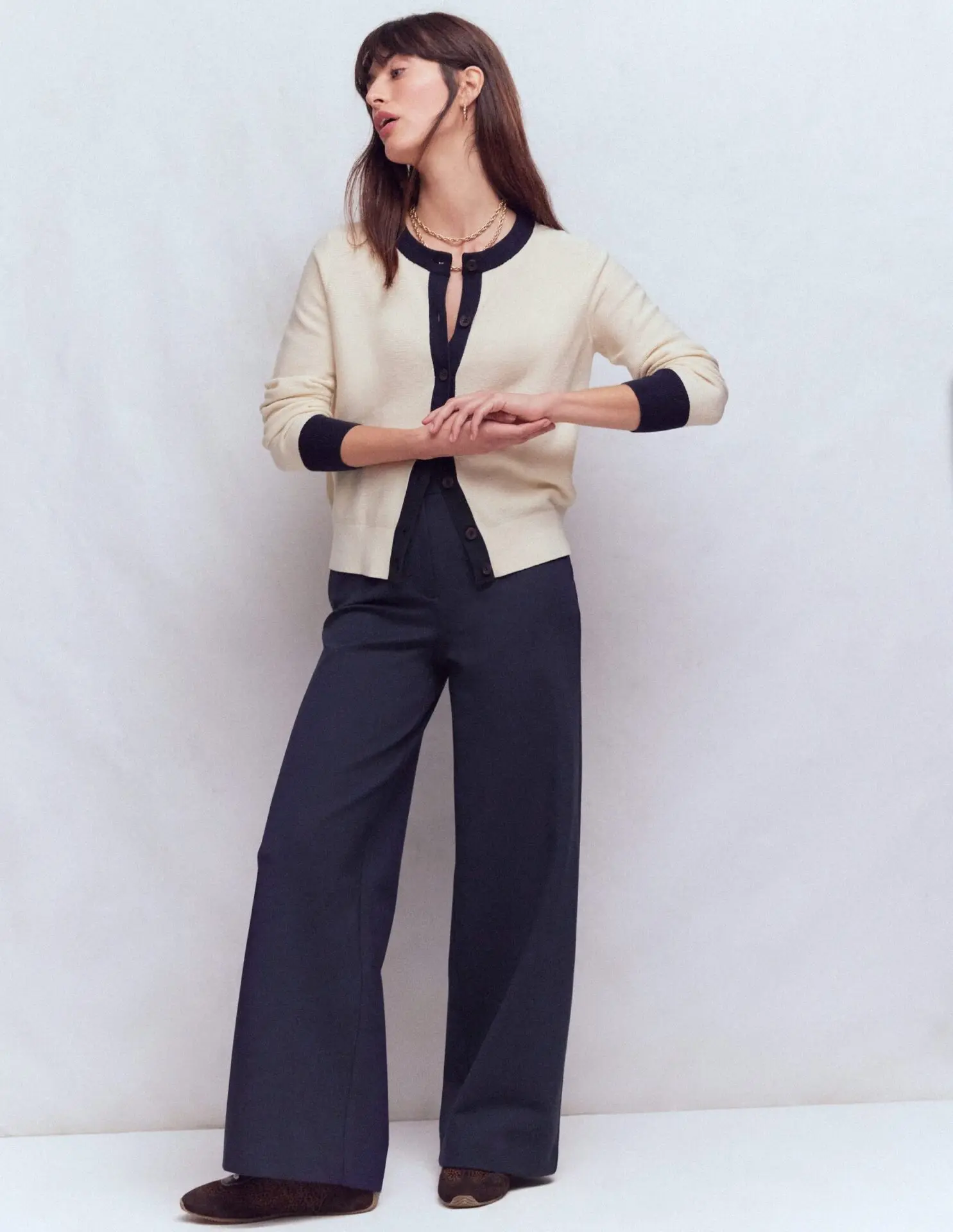 Belgravia Ponte Pants - Navy