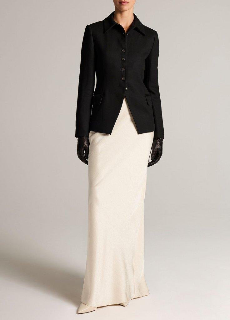 Satin Bias Column Skirt (Bona)