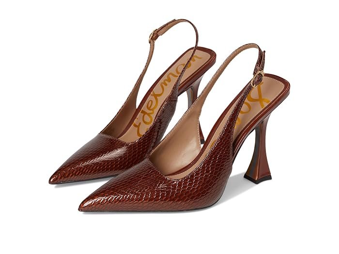 Odette Slingback Shoes (Rich Chocolate Patent)