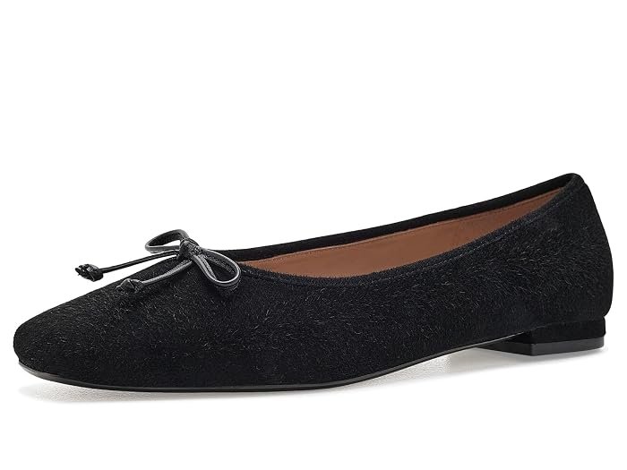 Bethany Ballet Flats (Black Suede)
