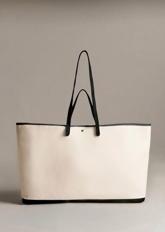 Paule Tote Bag (Ecru/Black)
