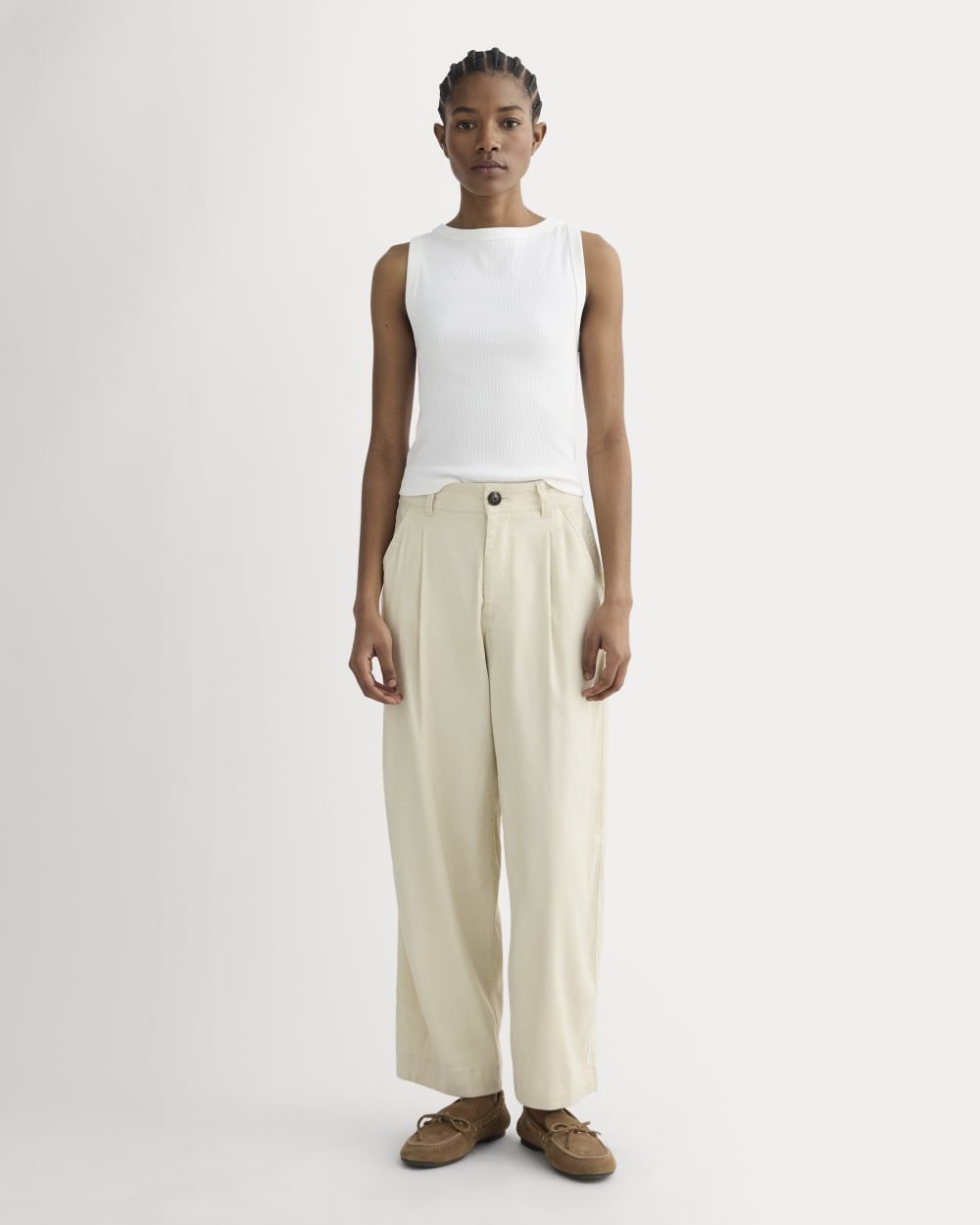 The Everywhere Pant in Stretch Linen (Birch)