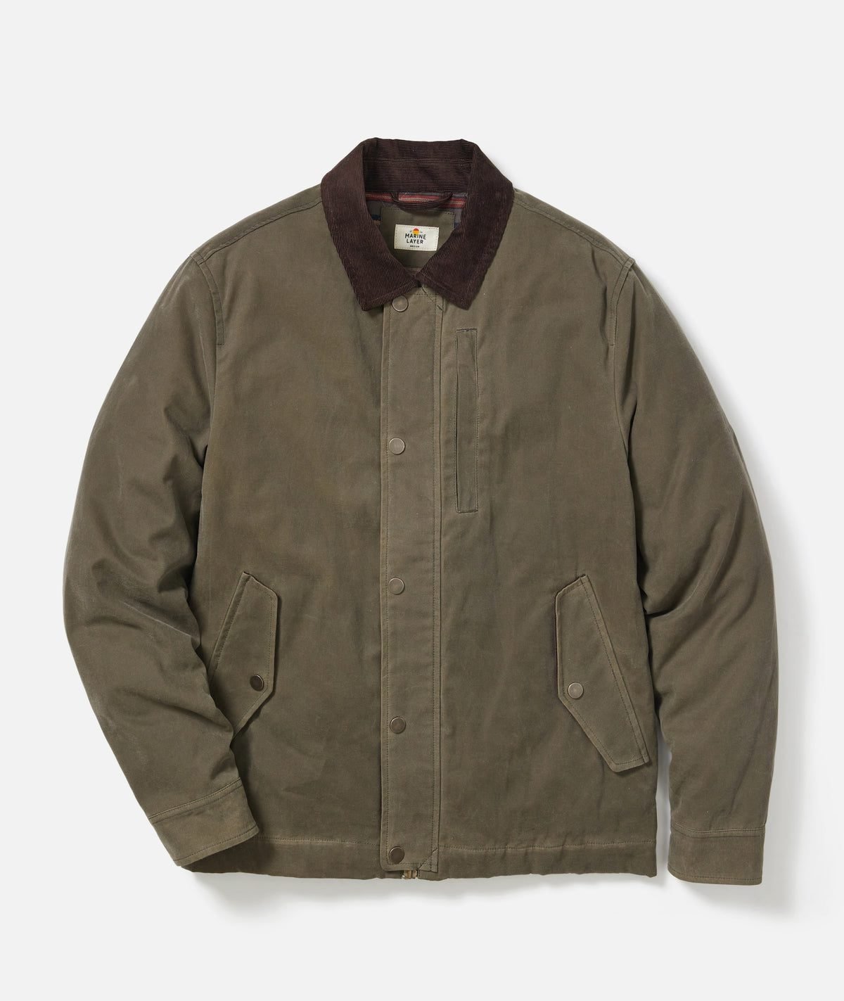 Weston Wax Canvas Barn Jacket (Olive)