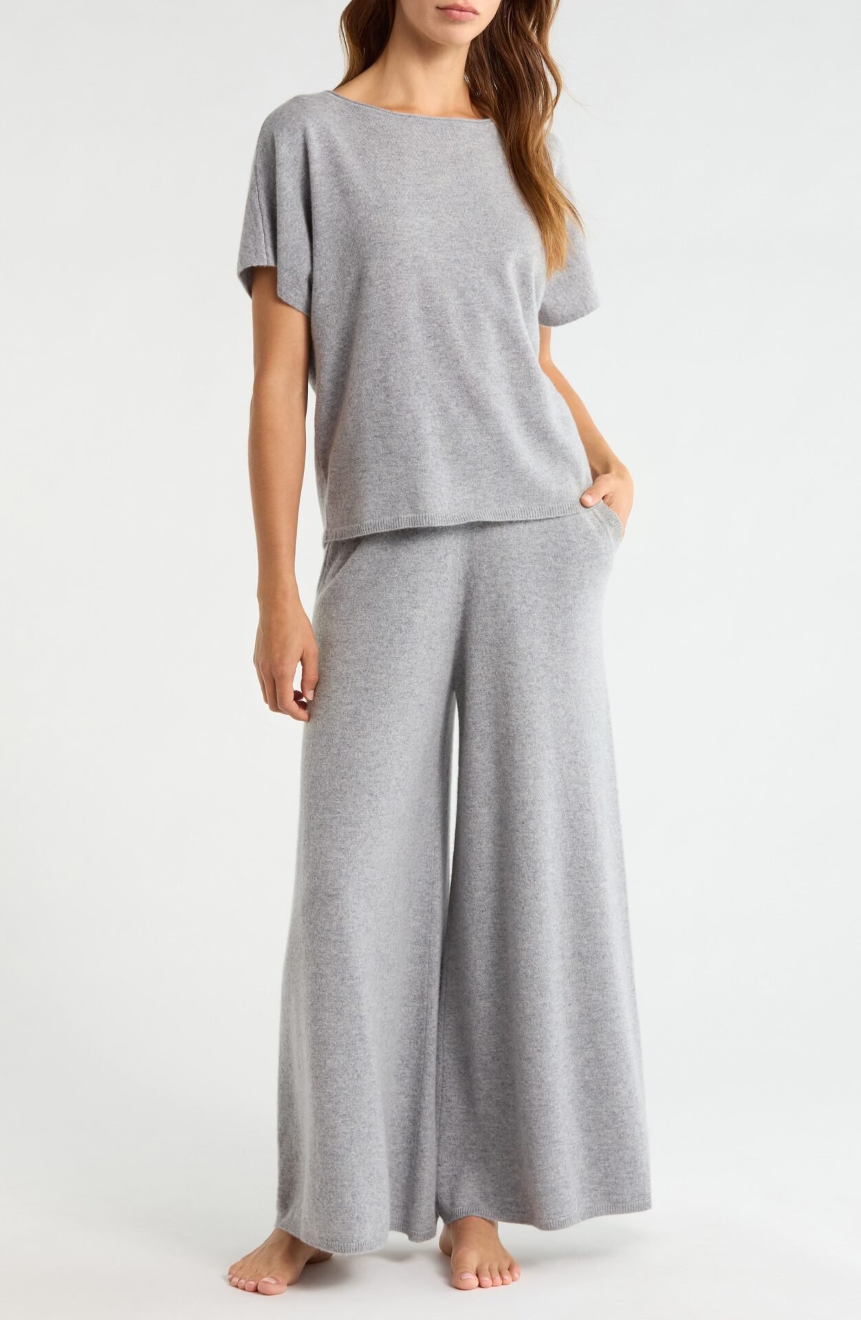 Cashmere Lounge Set (Grey Heather)