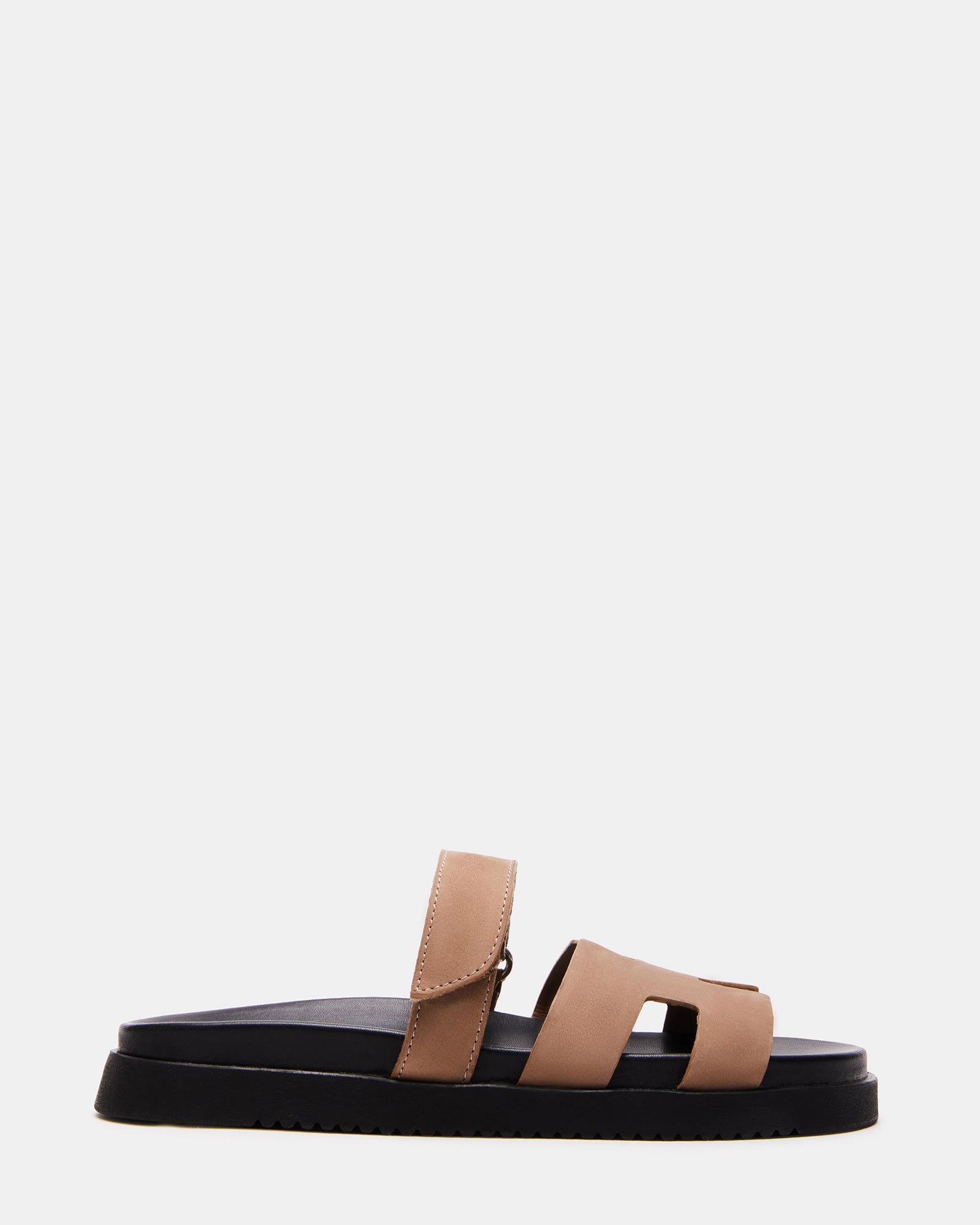 Mayven Flatform Slide Sandal (Tan Nubuck)