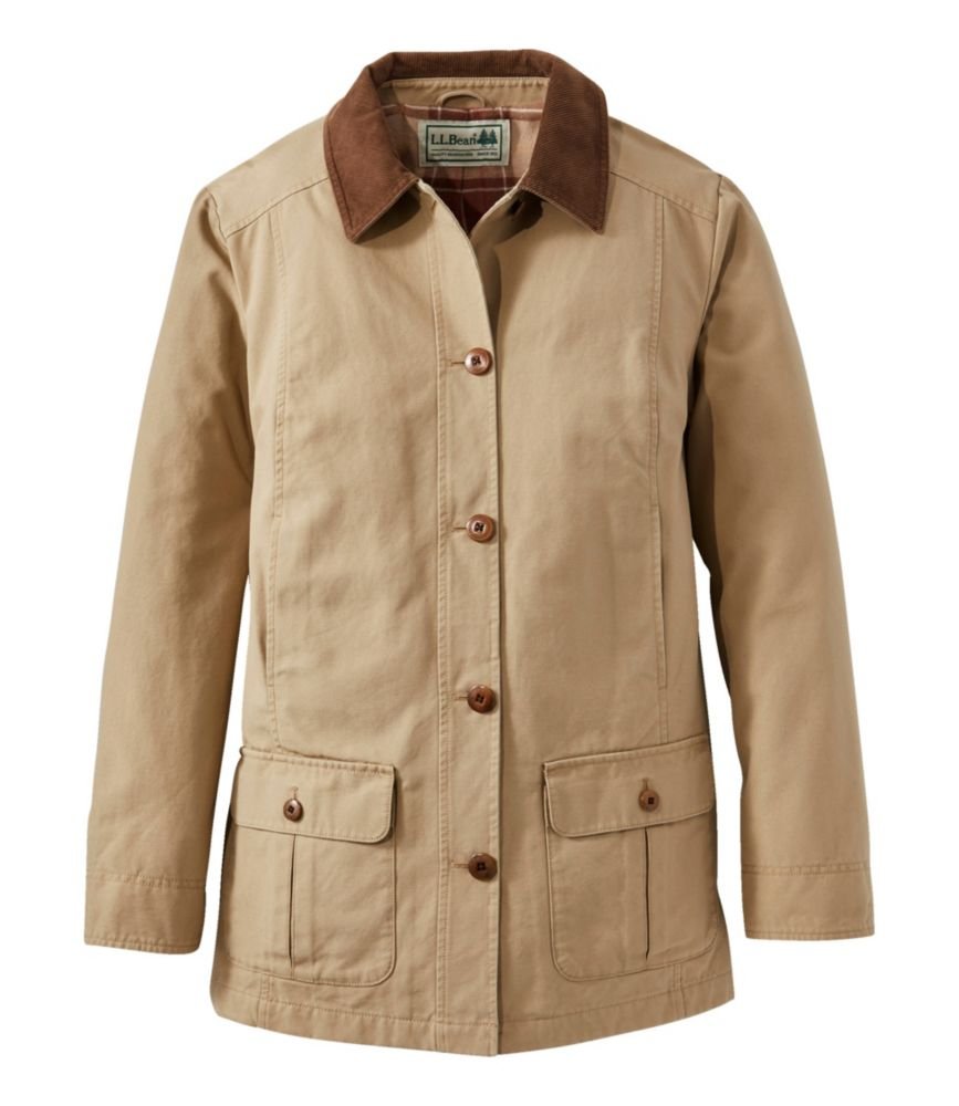 Adirondack Barn Coat, Flannel-Lined (Dark Khaki)