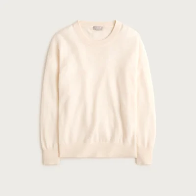 Cashmere Classic-Fit Crewneck Sweater (Hthr Natural)