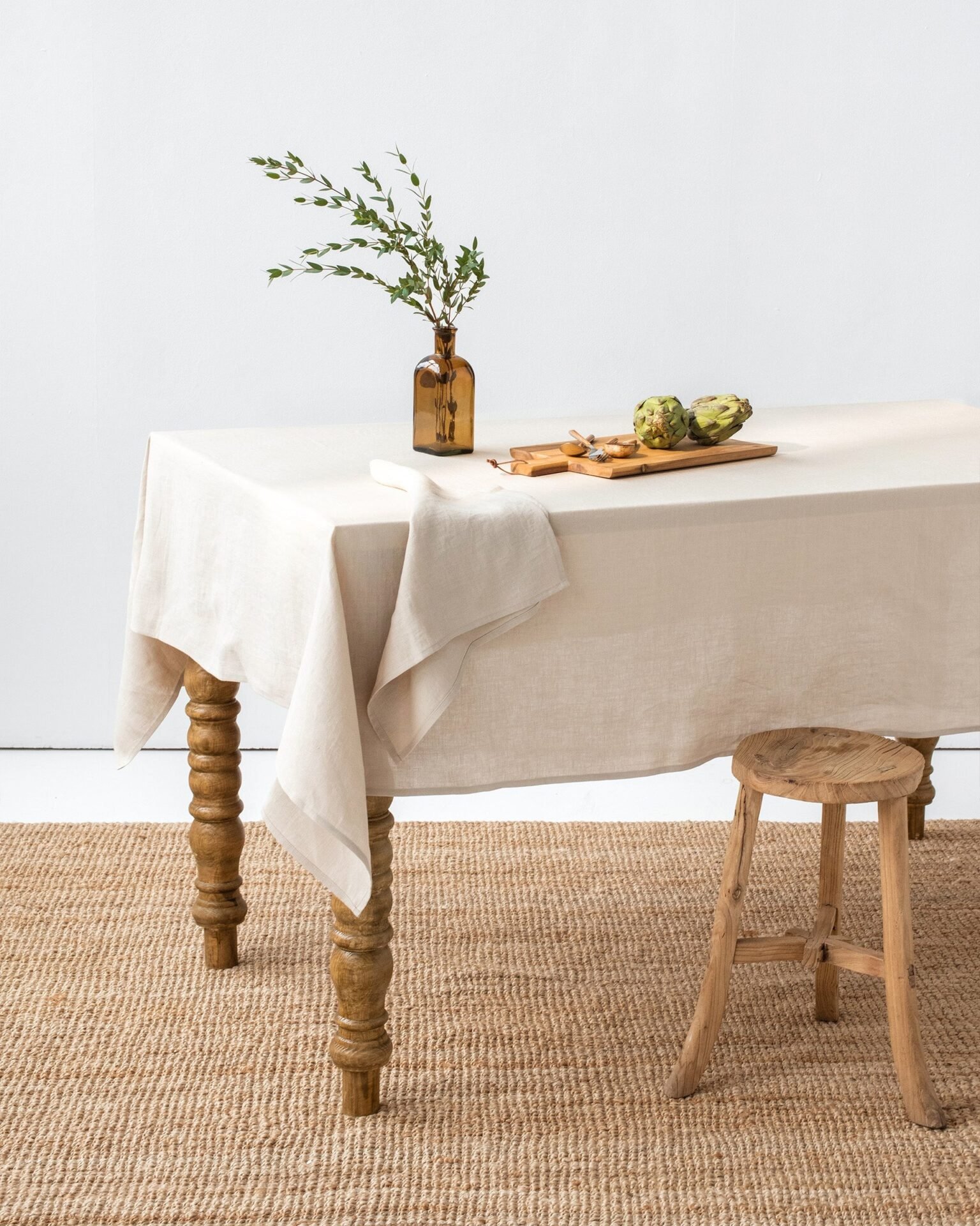 Natural Linen Tablecloth