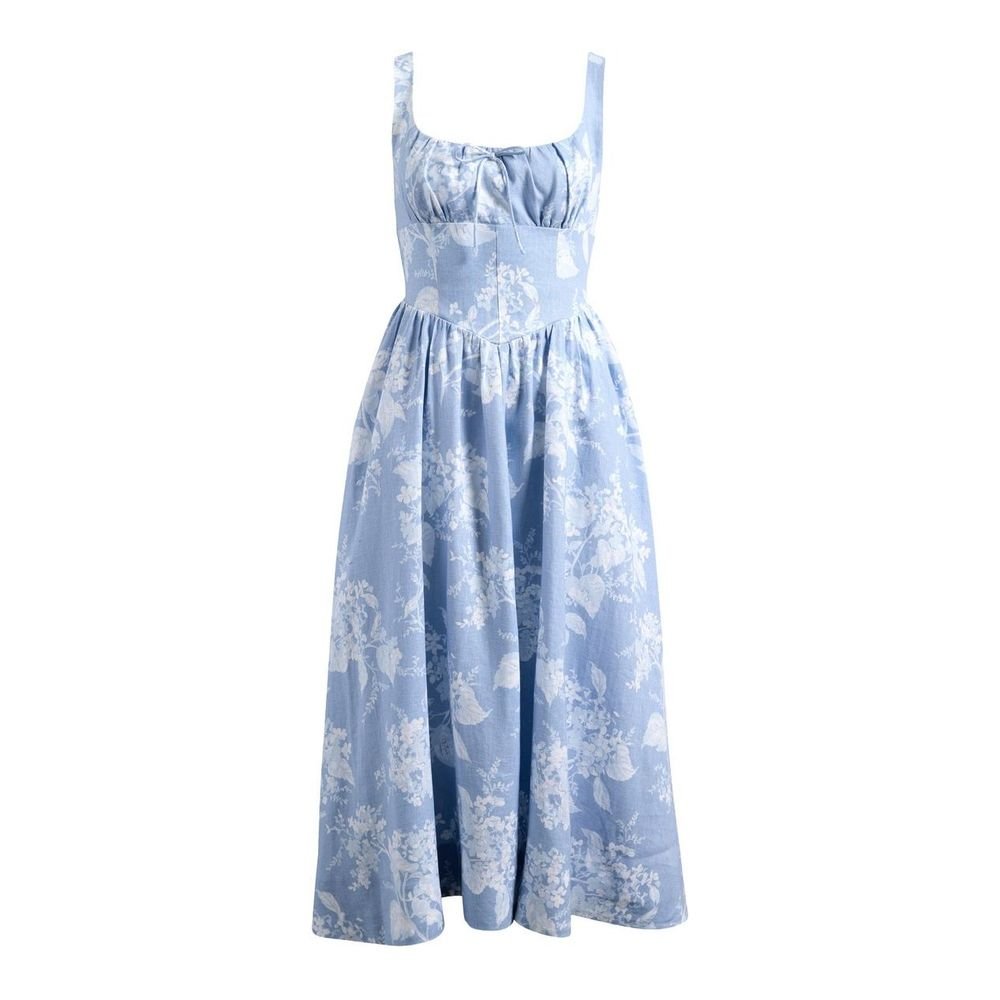 Balia Linen Dress (White)