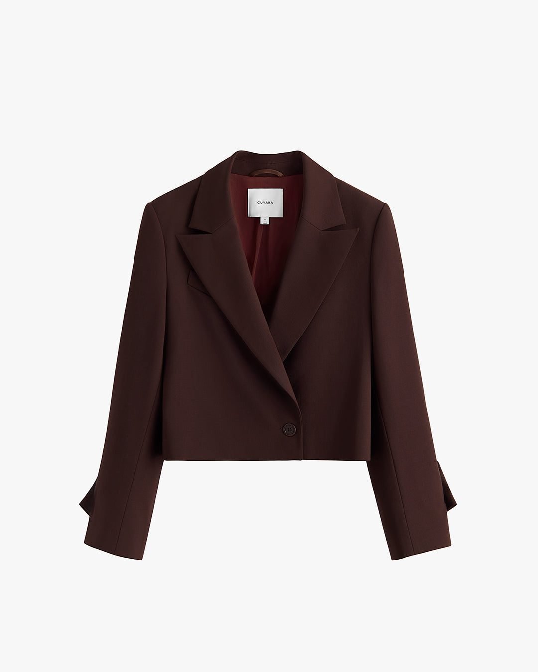 Wool Cropped Blazer (Fondant)