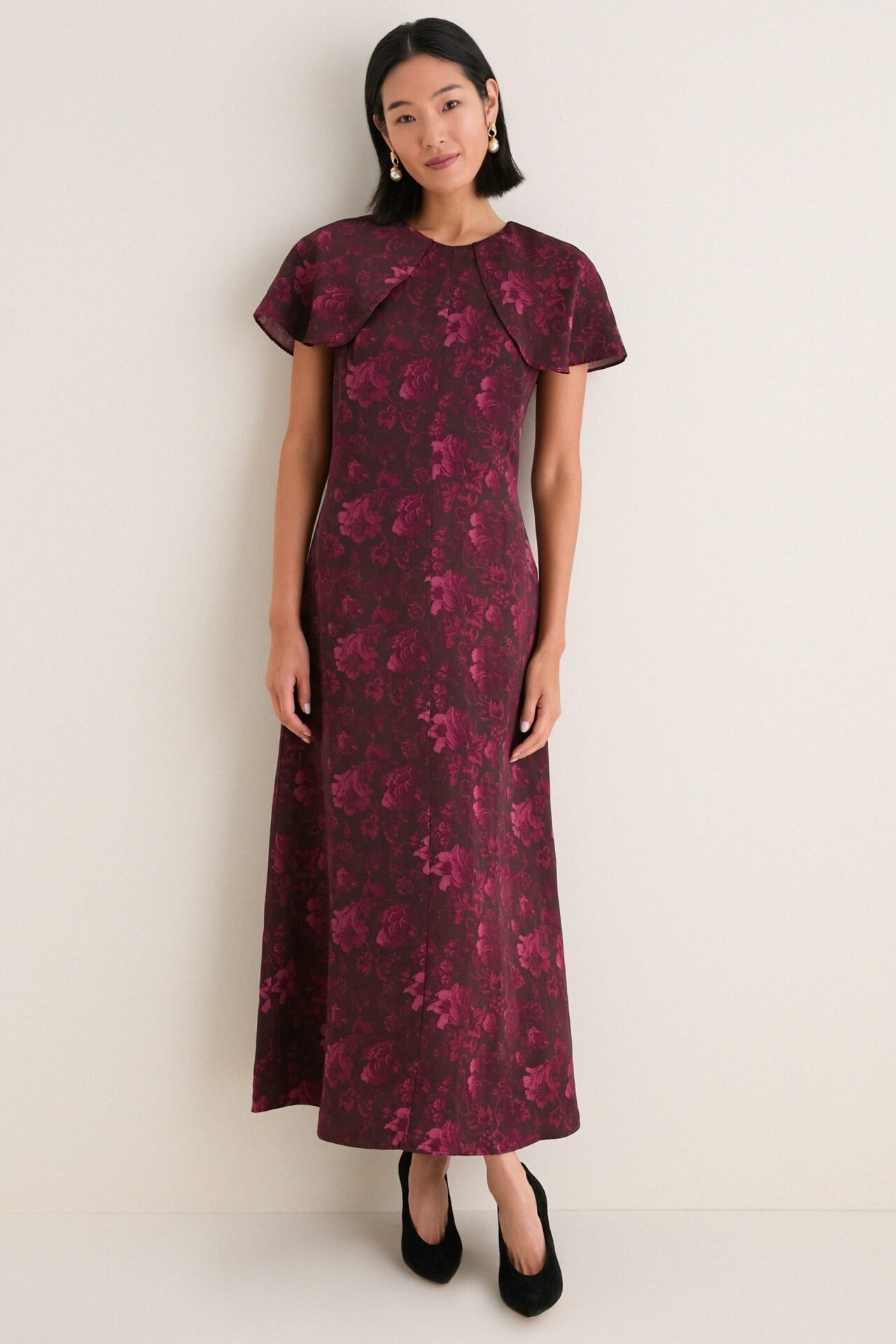 Burgundy Annabel Botanica Davina Dress