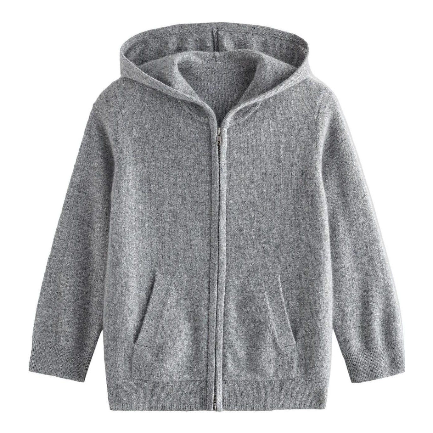 Mongolian Cashmere Full-Zip Hoodie