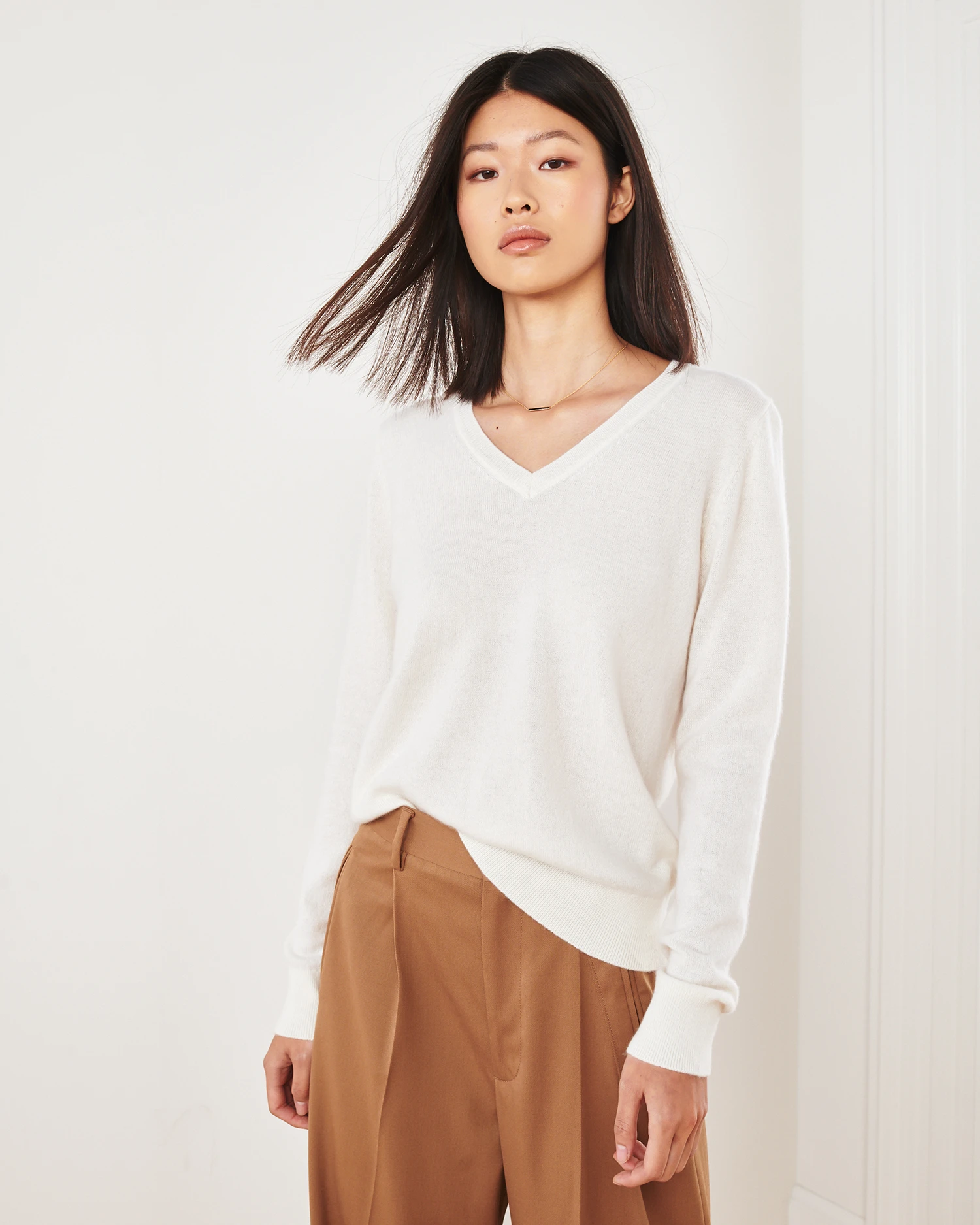 The Cashmere V-Neck Sweater