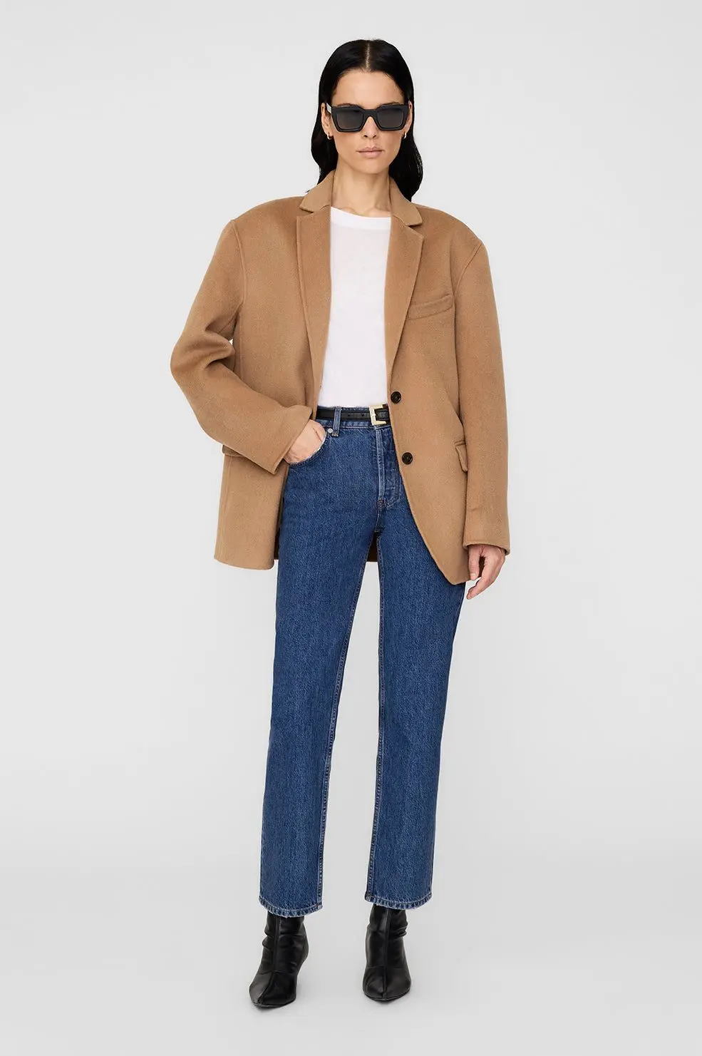Quinn Blazer (Camel Cashmere Blend)