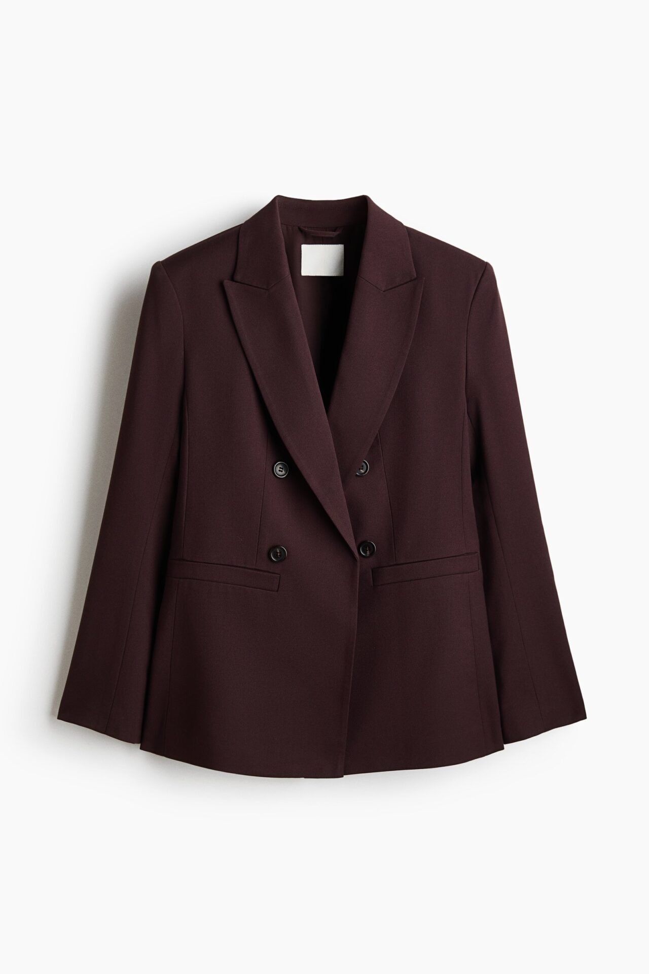Double-Breasted Casual Blazer (Dark Brown)