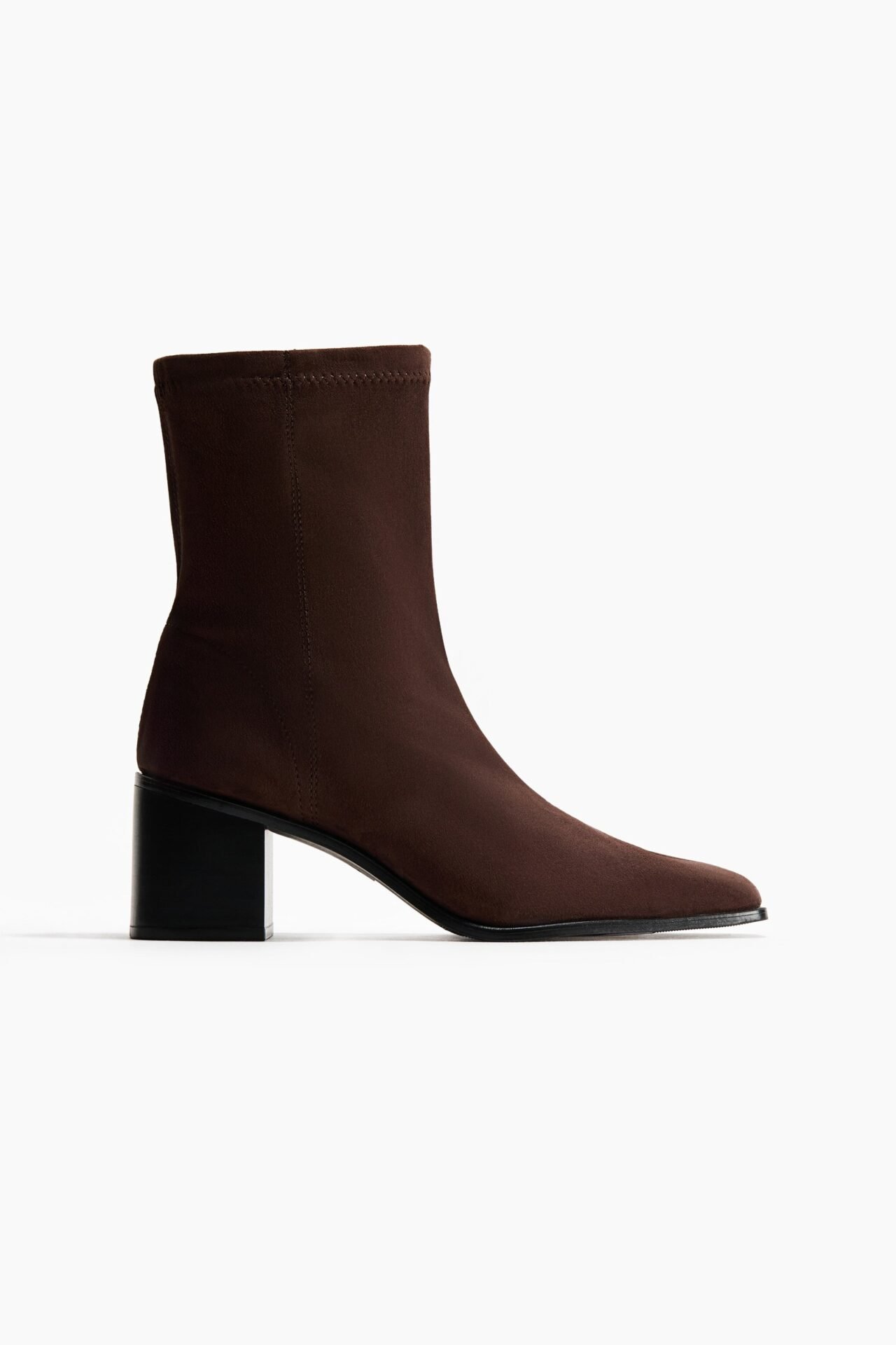 Heeled Ankle Boots (Dark Brown)
