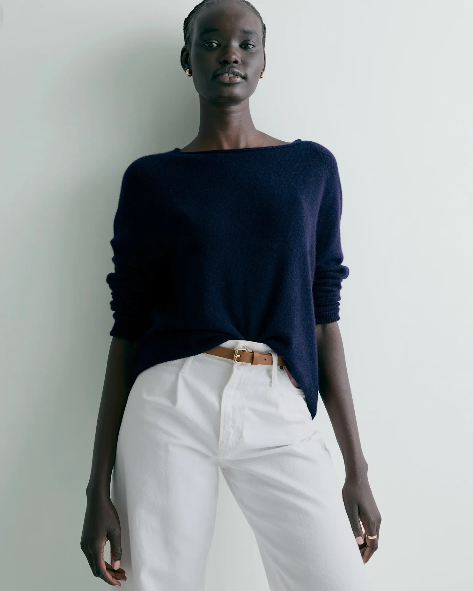 Mongolian Cashmere Boatneck Sweater