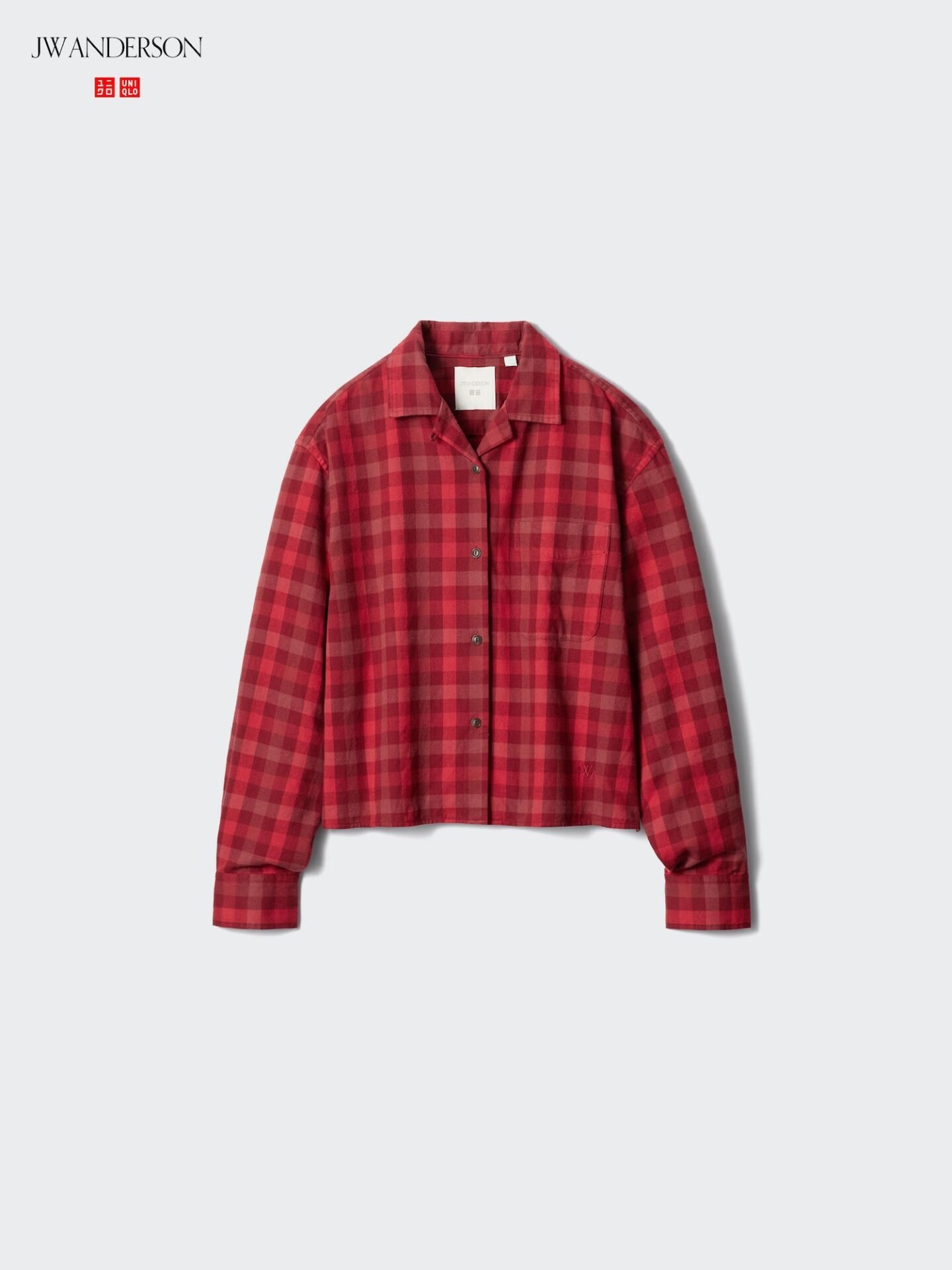 Flannel Boxy Shirt | Check (Red)